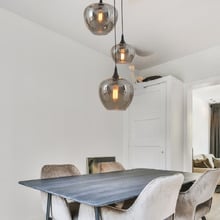 Eaves Tear Drop Glass 3 Light Pendant